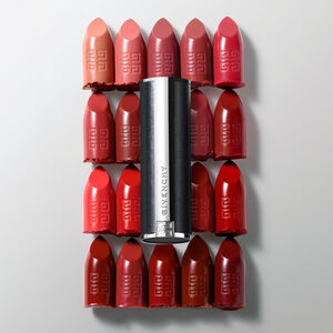 View 6 - LE ROUGE INTERDIT INTENSE SILK - The iconic semi-matte lipstick reinvented in a intense color formula for 12-hour wear & comfort, encapsulated in a refillable leather case. GIVENCHY - Rose Fumé - P084768