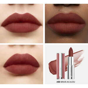 View 4 - LE ROUGE SHEER VELVET - Blurring matte finish with 12-hour wear and comfort.​ GIVENCHY - Brun Acajou - P084374