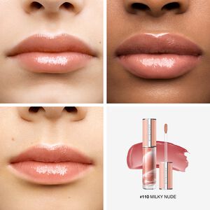 View 4 - ROSE PERFECTO LIQUID LIP BALM - A color and care couture liquid lip balm that provides a 24h hydration and a glossy finish, for plumpled and nourished lips.​ GIVENCHY - Milky Nude - P084393