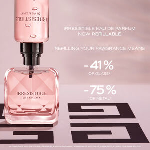 View 4 - IRRESISTIBLE REFILL - An addictive fragrance of luscious rose dancing with radiant blond wood in a new 150ml format to refill your 100ml bottle. GIVENCHY - 150 ML - P000277