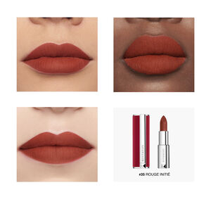 View 5 - Le Rouge Deep Velvet - Intense color lipstick with a 12-hour wear powdery matte finish.​ GIVENCHY - Rouge Initié - P083396