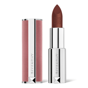 View 1 - LE ROUGE SHEER VELVET - Sheer matte finish with 12-hour wear and comfort in a refillable pink velvet case.​ ​ GIVENCHY - Brun Épicé - P084375