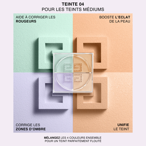 Vue 8 - PRISME LIBRE POUDRE LIBRE 4 COULEURS - Nouvelle poudre fixatrice réinventée ultra fine avec fini mat lumineux 24H qui fixe et floute pendant 12H.<br>10g GIVENCHY - MOUSSELINE ACIDULÉE - P090319