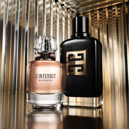 Givenchy's bestselling fragrances, L'Interdit and Gentleman Society, both embodying timeless luxury and elegance