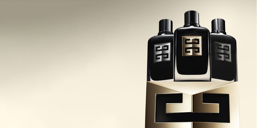 Gentleman Society by Givenchy iconic luxury fragrance combining boldness and elegance in a sophisticated bottle